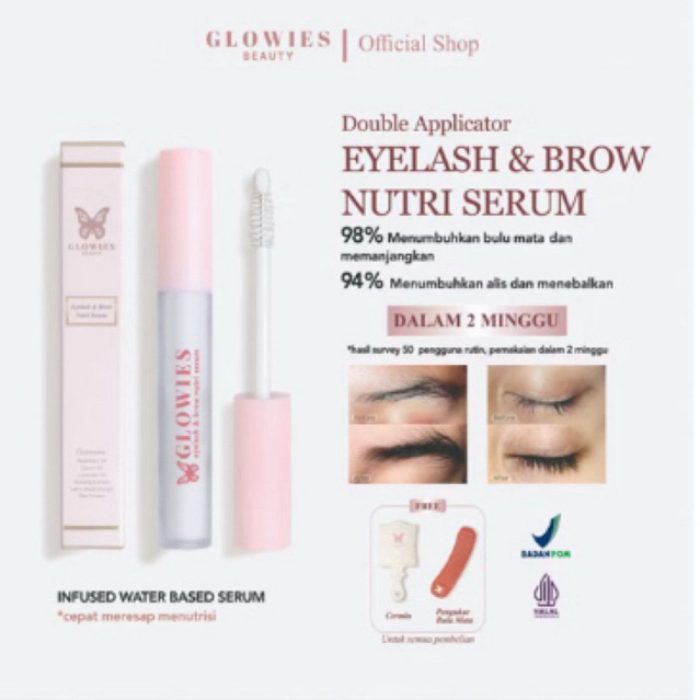 [FLASH SALE] GLOWIES BEAUTY SERUM / serum bulumata & alis / SERUM by GLOWIES BEUATY