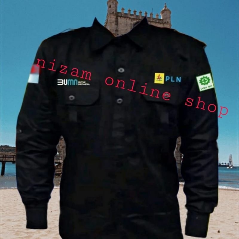 big size Kemeja PLN mobile baju PLN mobile seragam PLN mobile PDH PLN mobile kemeja kerja PLN mobile