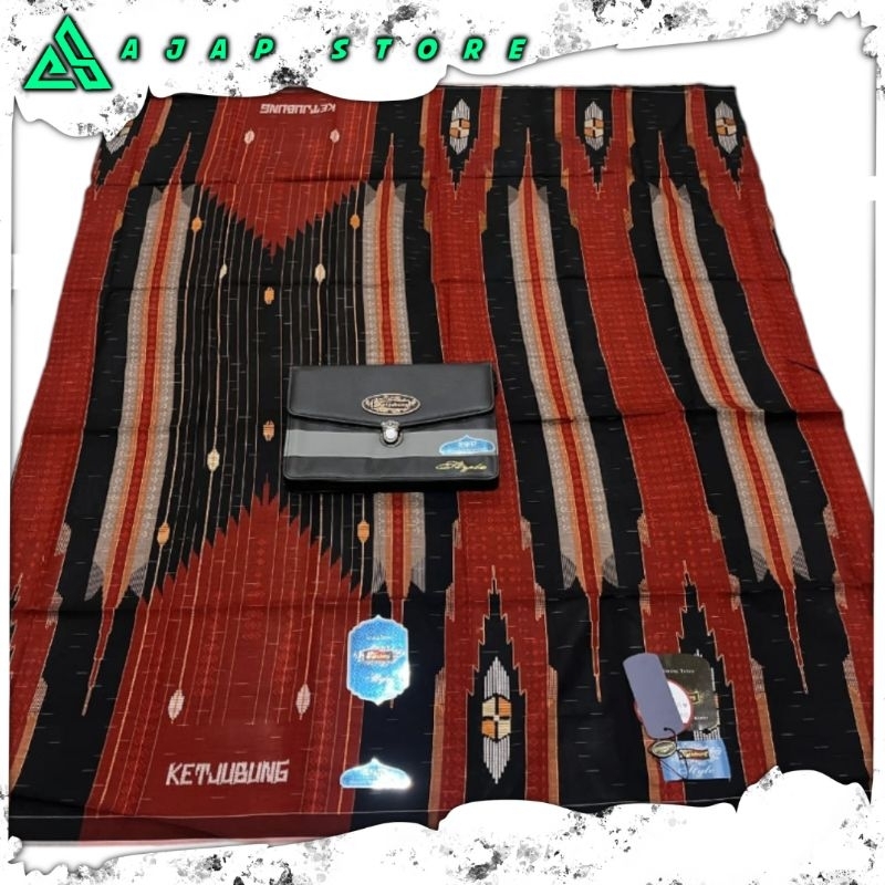 SARUNG KETJUBUNG RED MOTIF SGD/TERBARU.ORIGINAL.TERLARIS