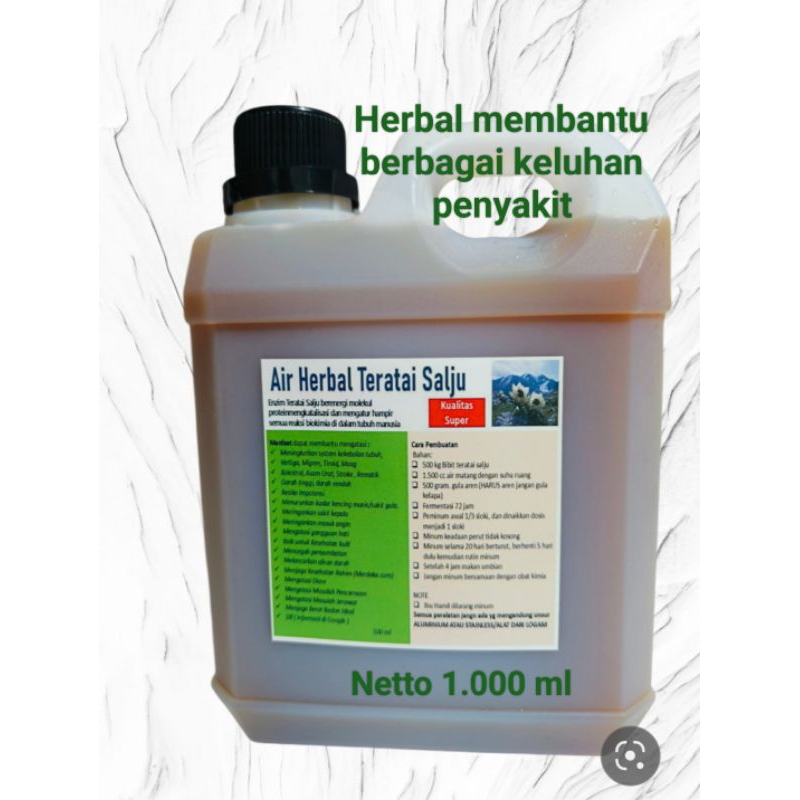 Air Herbal Teratai Salju 1000 ml Anti Oksidan kolesterol  vitalitas laki darah tinggi