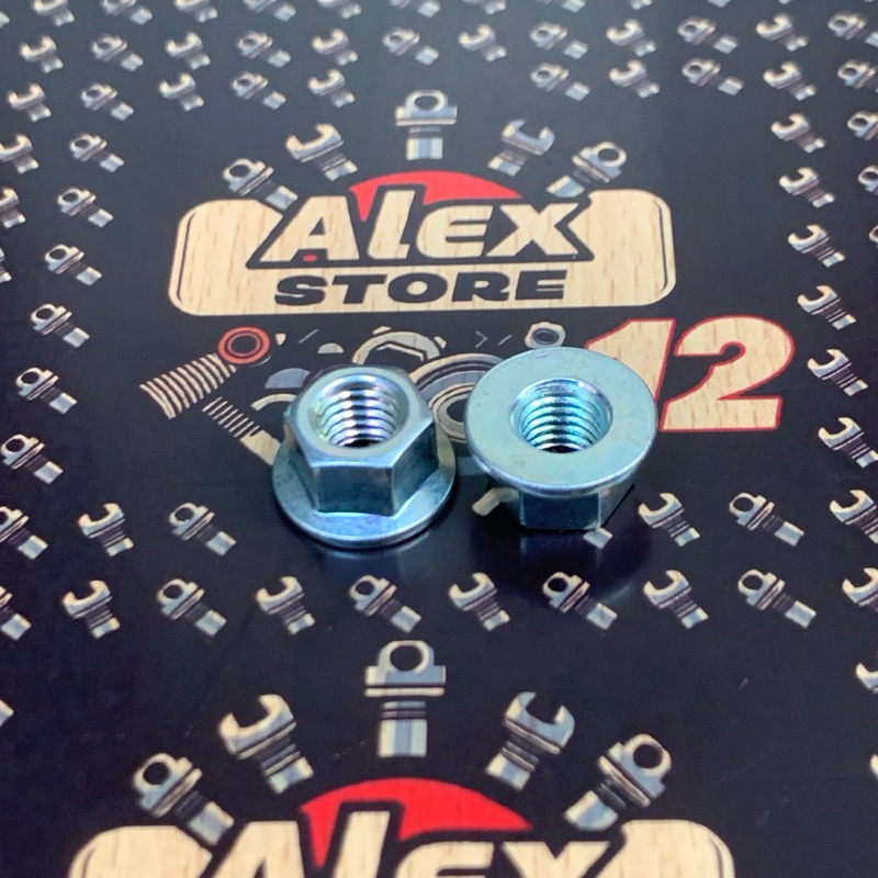 PAKET 10 PCS MUR TOPI M8 KUNCI 12 ORIGINAL/MUR FLANGE M 8 KUNCI 12/MUR TOPI M8 KUNCI 12/MUR TOPI M8 