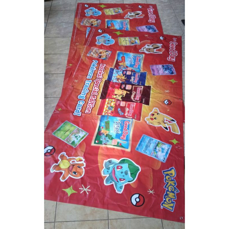 Spanduk banner benner Produk Good Day Pokemon
