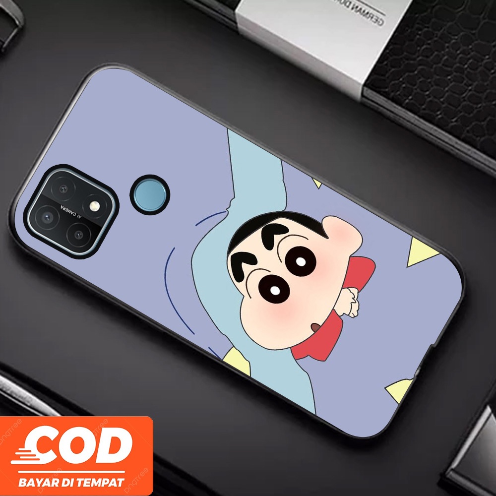 [A06] Shinchan Aesthetic Casing OPPO A15 Case Pelindung Hp Keren Lucu Viral Unisex Terbaru