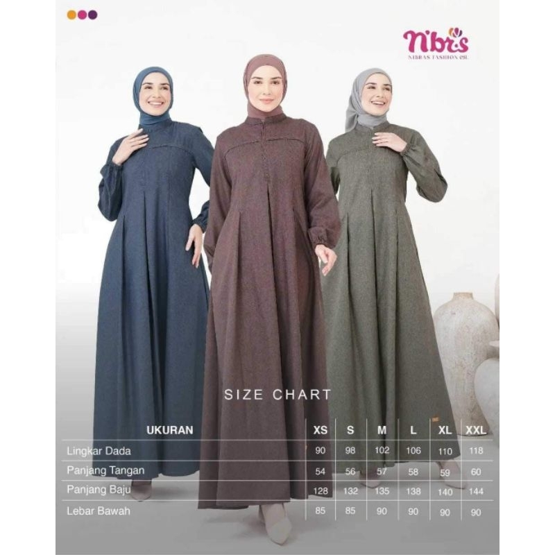 Gamis nibras kekinian resya17