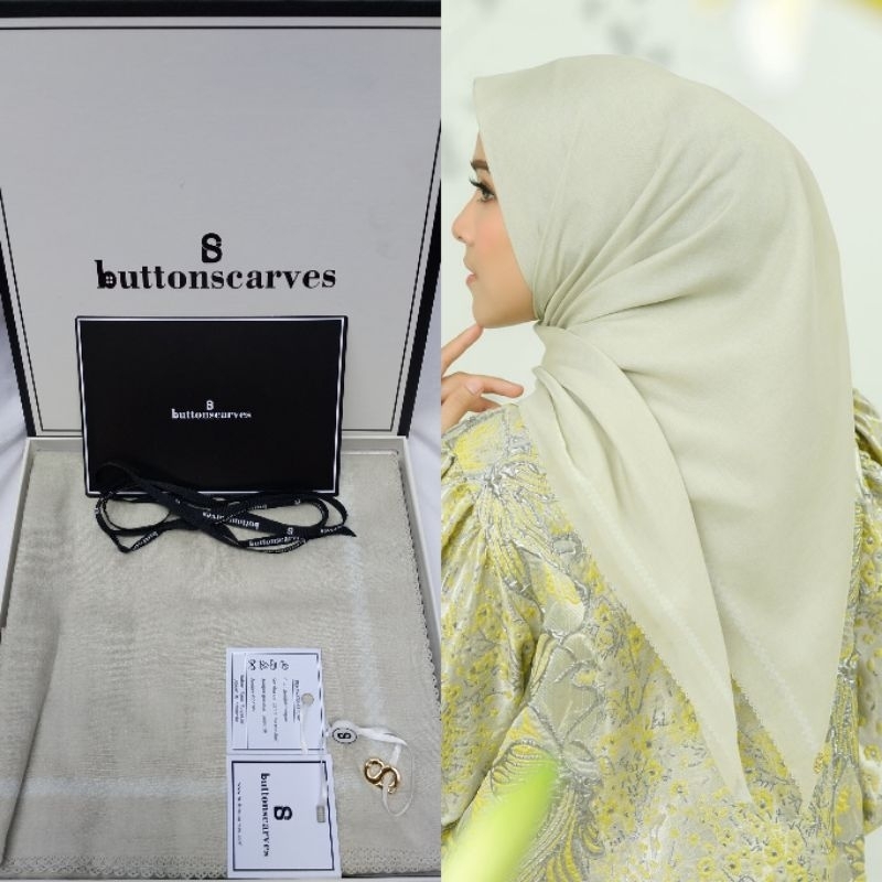 NEW BUTTONSCARVES TODAY SCARF HONEY DEW