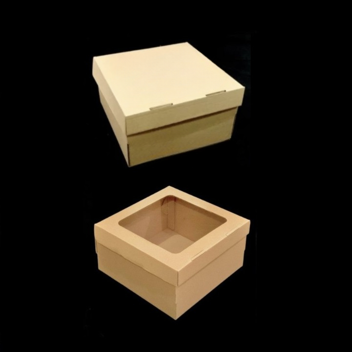 

( 10 pcs ) Dus Kotak Cake Tart Hampers Ultah Box Polos 22x22x12 cm Packaging Hadiah