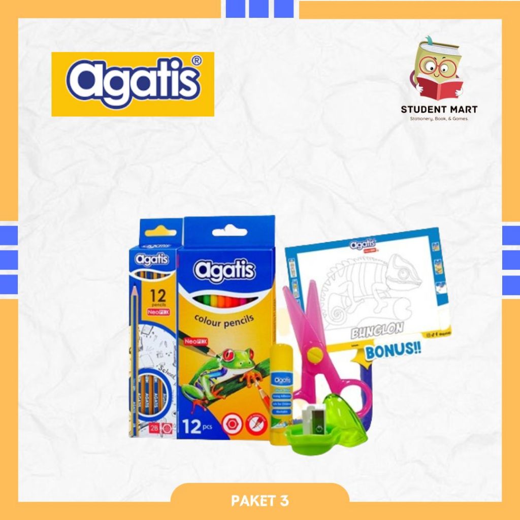 

Agatis - Paket Alat Tulis Mewarnai SD