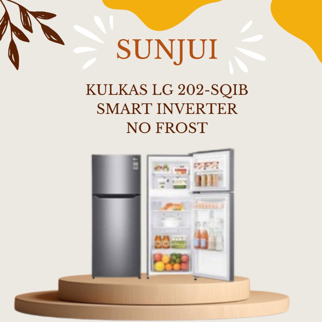 KULKAS 2 PINTU LG SMART INVERTER B202-SQIB