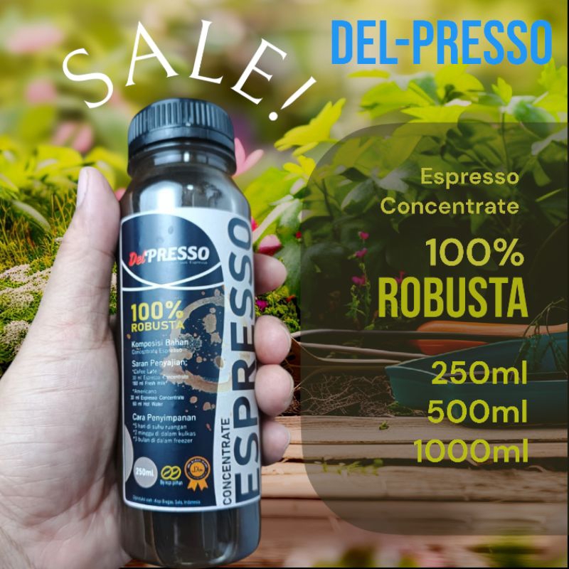 

DELPRESSO. Espresso Consentrat 100% ROBUSTA