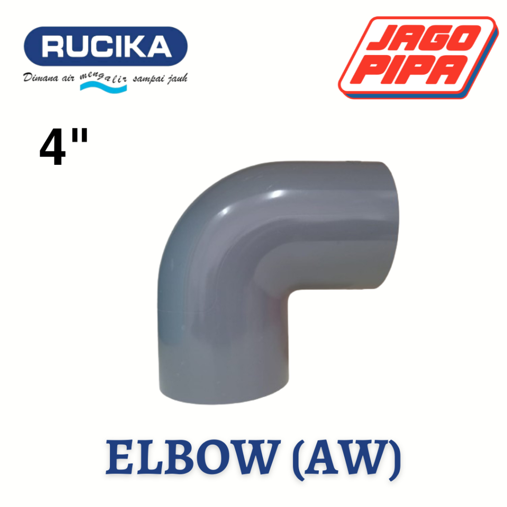 Rucika Elbow AW 4 Inch Knee Knie Keni Siku Fitting PVC 4"