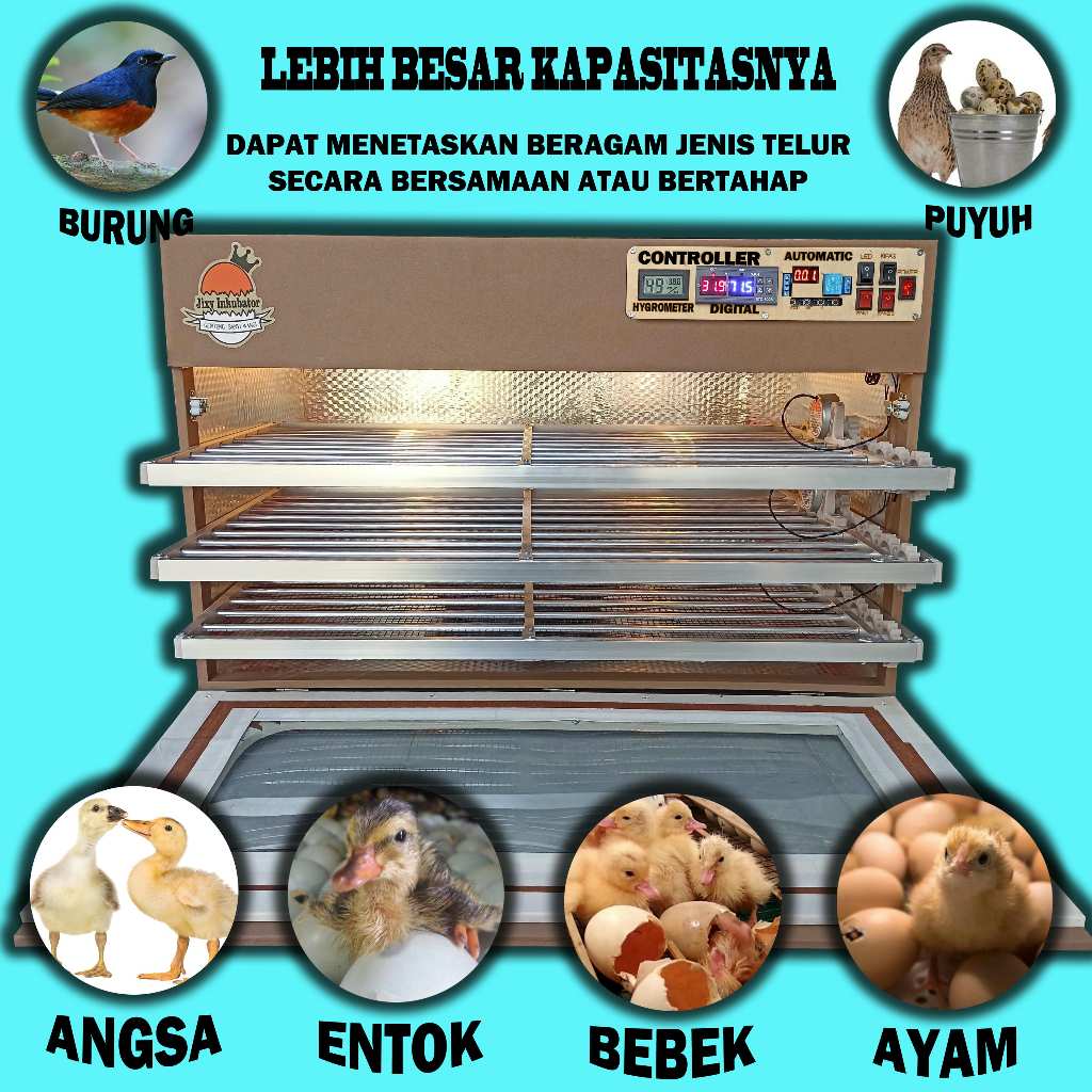 MESIN PENETAS TELUR KELEMBABAN OTOMATIS KAPASITAS 300