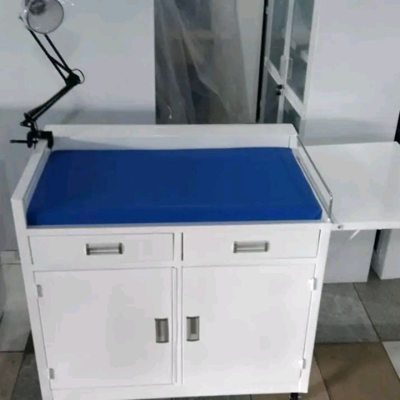 MEJA RESUSITASI BAYI + LAMPU || MEJAA RESUSITASI BAYI BESI || BABY TABLE+LAMPU || BABY TABLE BESI