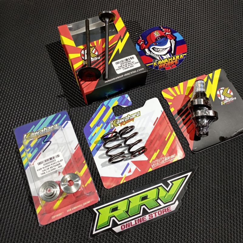 Paket Noken As Racing Kawahara BEAT (KVY) K1+K2 | NOKEN+PER KLEP+TOPI KLEP+KLEP  CamShaft BEAT KARBU