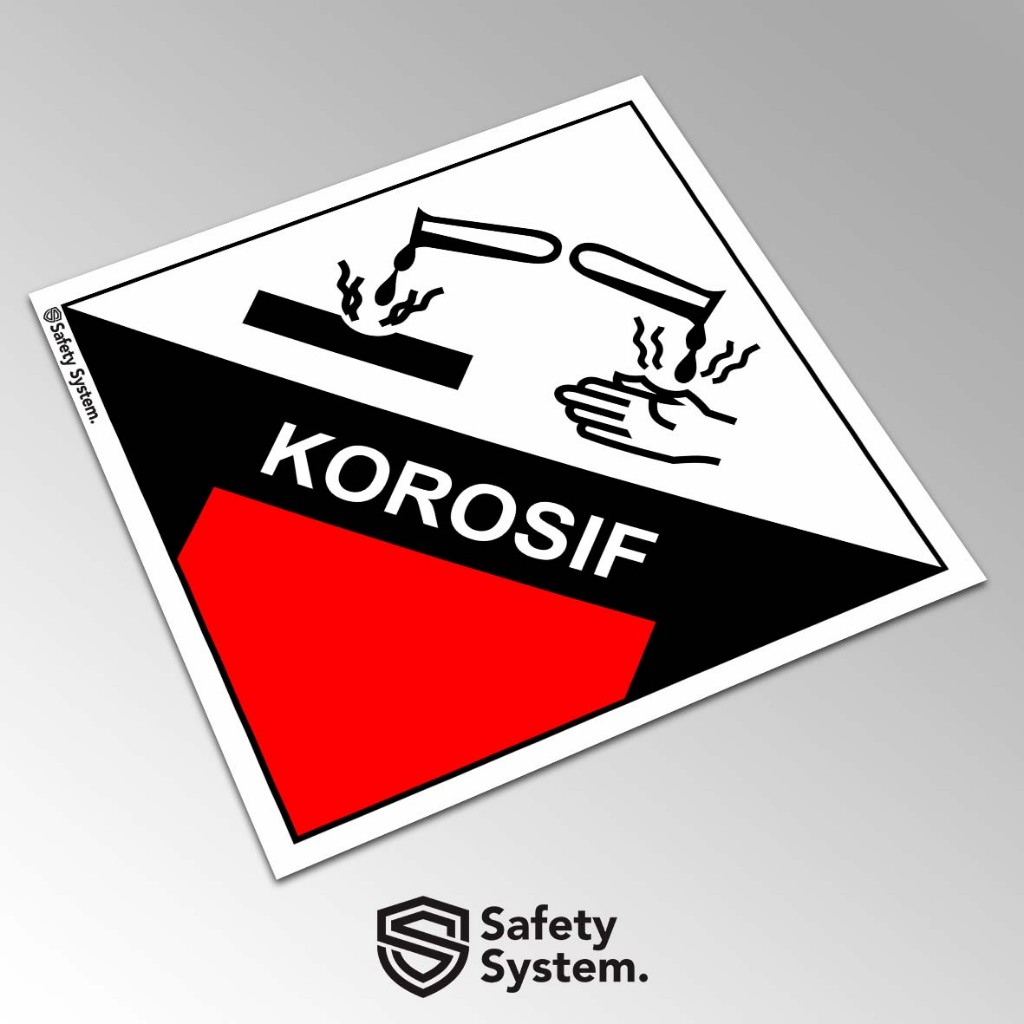 

Stiker Label Hazmat Hazardous Material Simbol Limbah B3 PERMEN LH NOMOR 14 TAHUN 2013 - Korosif
