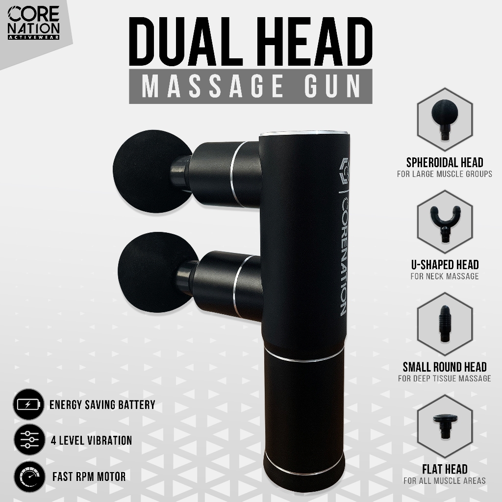 CoreNation Active Dual Head Massage Gun