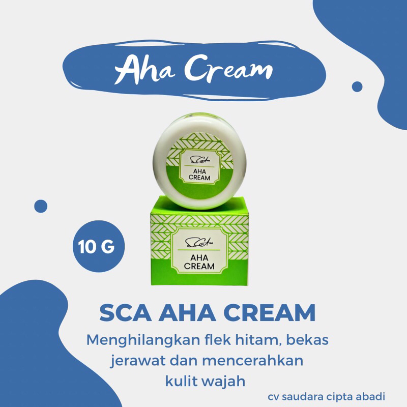SCA Cosmetics - Aha Cream Dari SCA Cream pembersih Flek Hitam