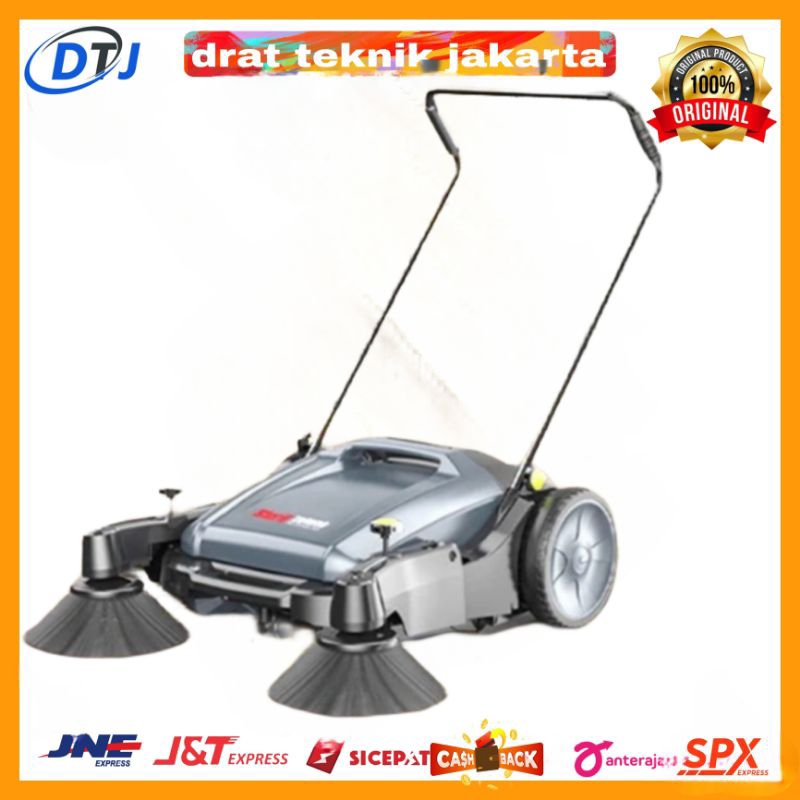 Hand Push Sweeper / Mesin Sapu Dorong 55L Germany Tech