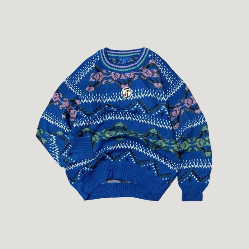 Vintage TOWNCRAFT Made in USA Knit Sweater | Sweater Full Motif