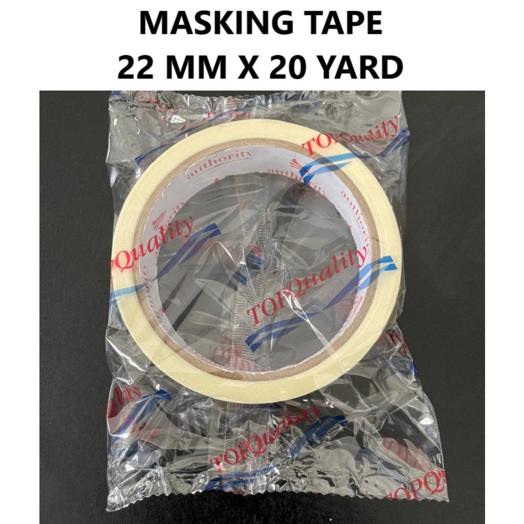 

Masking Tape 22 mm x 20 yard / lakban kertas /selotip kertas / solasi
