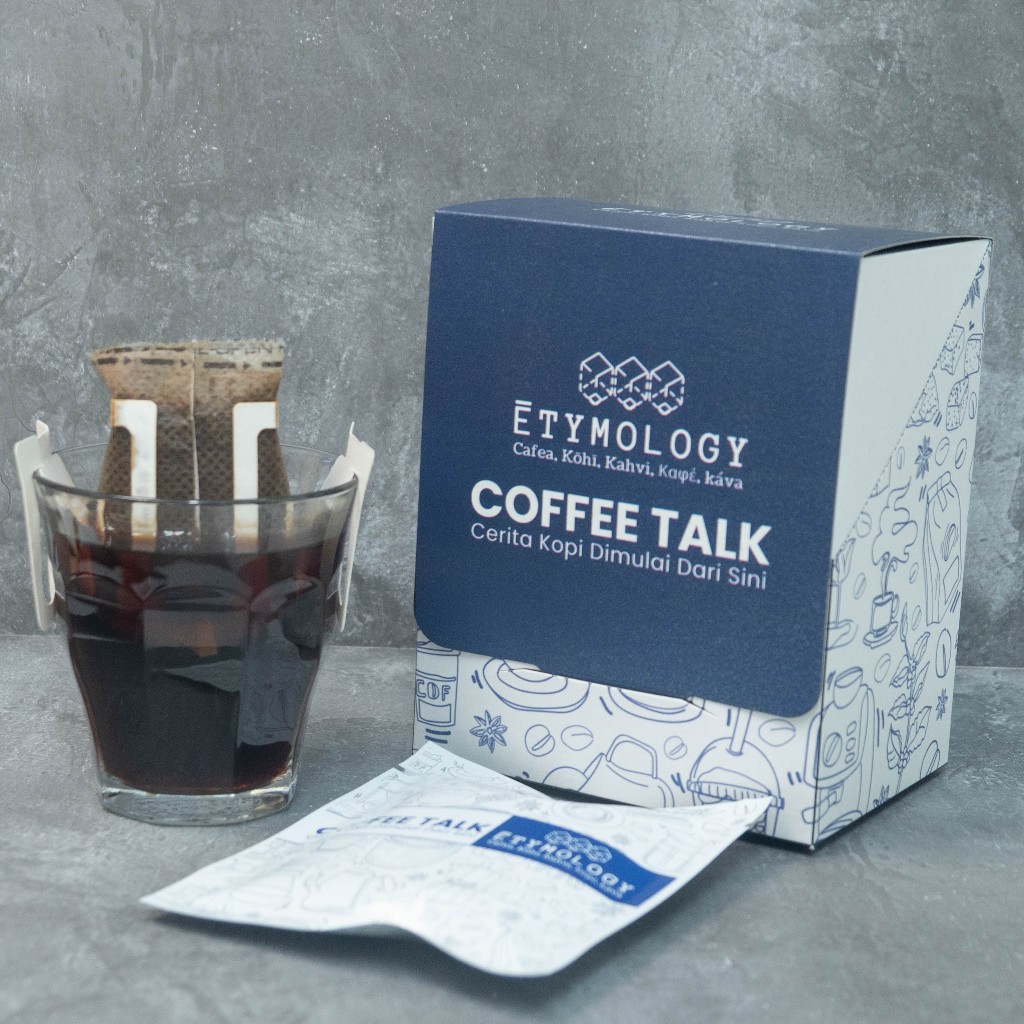 

Etymology Coffee Talk Horor Edition Drip Bag | Kopi Mix Robusta & Arabica, 1 Pack Isi 5