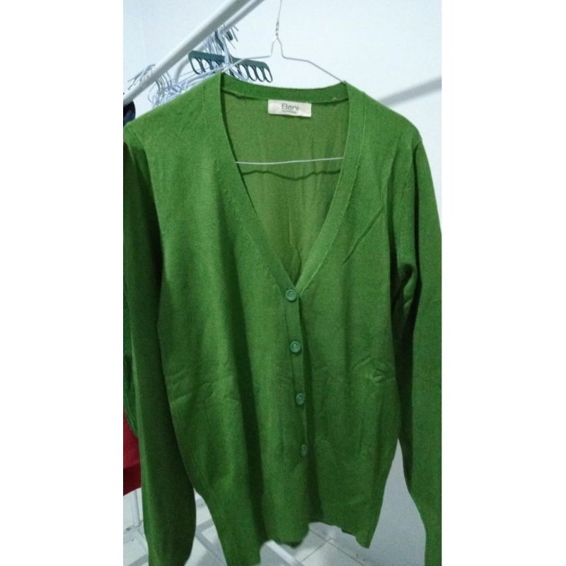 CARDIGAN WANITA HIJAU DAUN