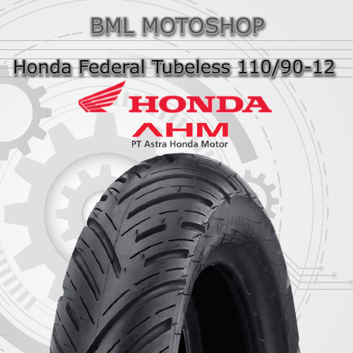 Terlaris Ban Belakang Honda Scoopy 110/90-12 Ahm Tubeless Ban Ring 12