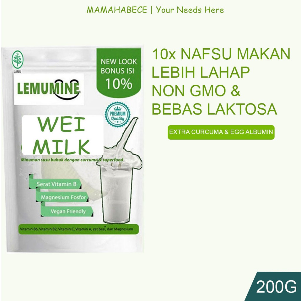 

Pengemuk Badan Vitamin Penambah Berat Badan Susu Penggemuk Badan Vitamin Nafsu Makan Penggemuk Badan Lemumine (200G)