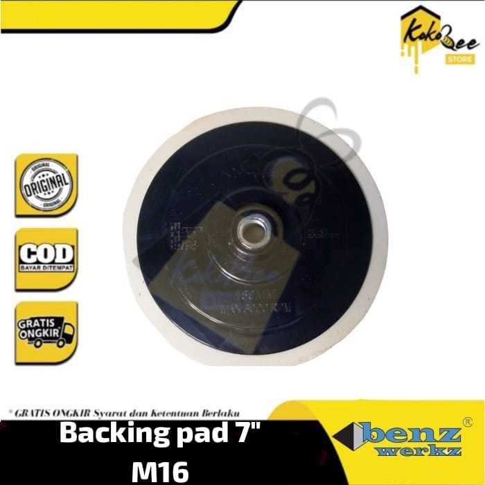 Backing Pad 7 inch Drat M16 / Tatakan Pad Mesin Poles 7 inch