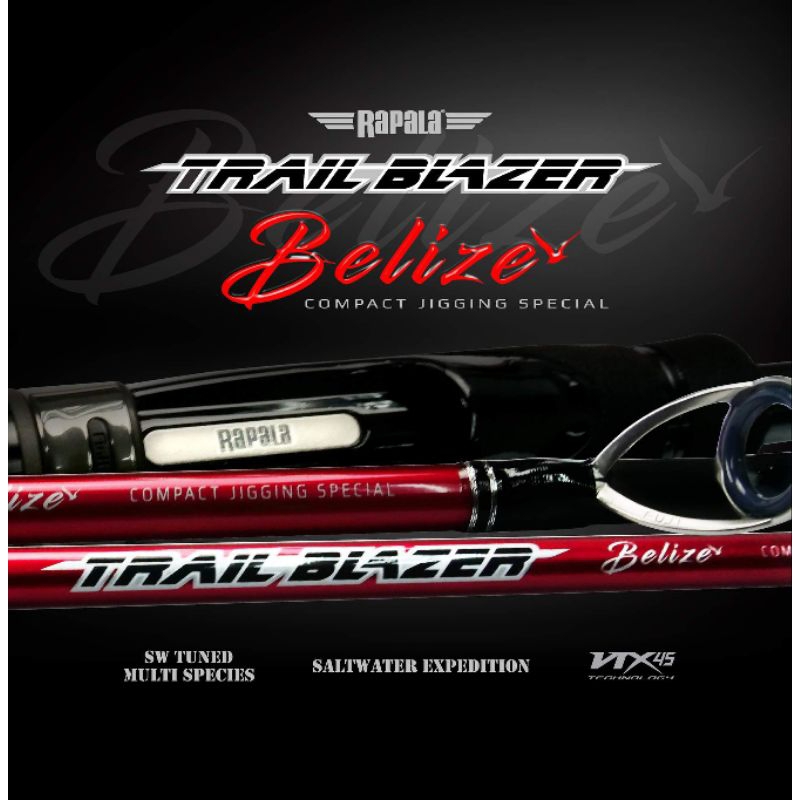 JORAN RAPALA TRAIL BLAZER BELIZE COMPACT JIGGING SPECIAL TRAVEL ROD FUJI