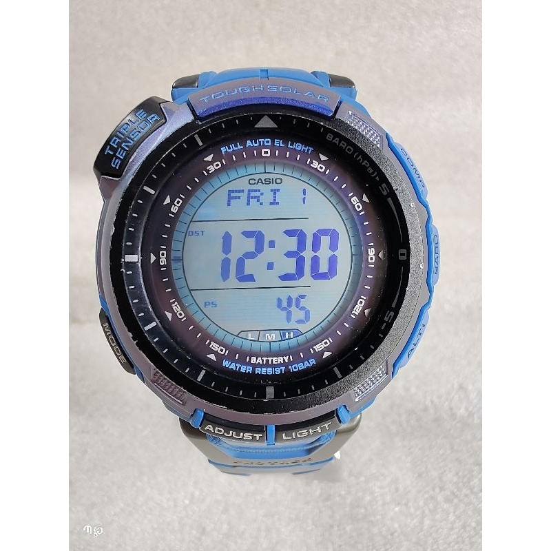 Jam Tangan Casio G-Shock Gshock G Shock Protrek PRG110CJ PRG-110CJ PRG 110 CJ Original Blue Biru