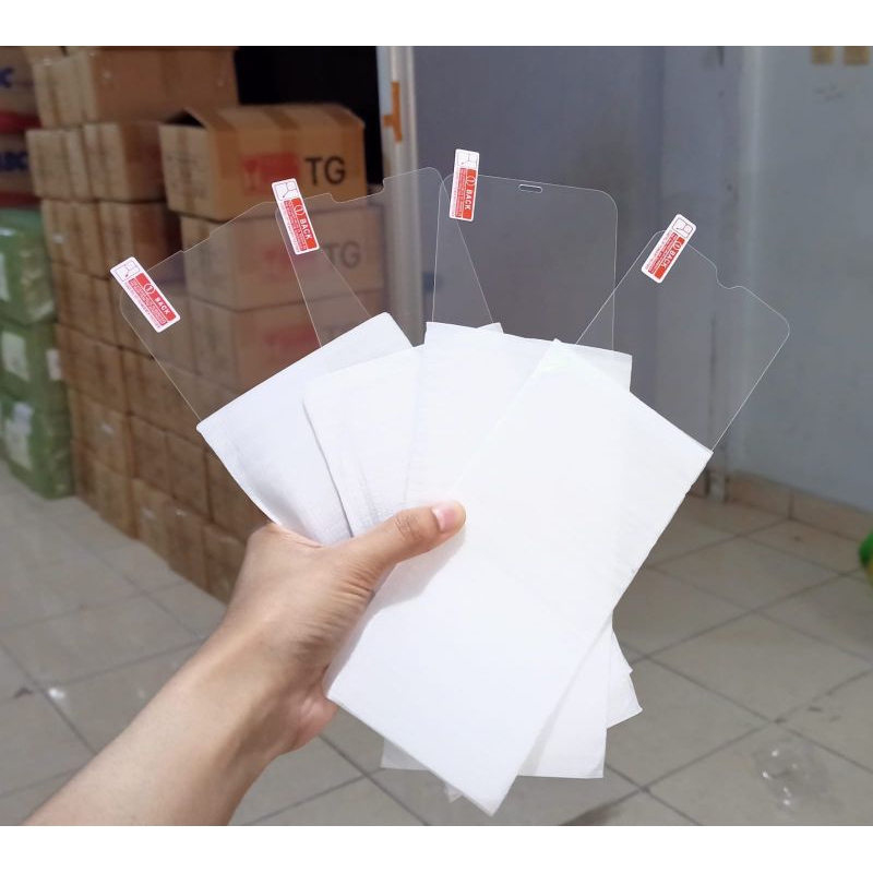 ( GROSIR TG BENING UNIVERSAL ) TG Bening Tempered Glass Anti Gores Pelindung Layar Ukuran Layar 6,1 