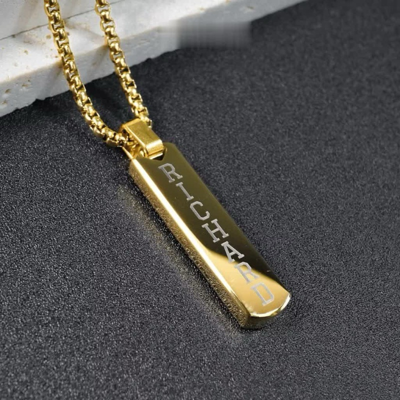 Necklace Kalung Costum Nama, Kalung Tempahan, Kalung Tempah Nama Pria dan Wanita, Necklace Anti Kara