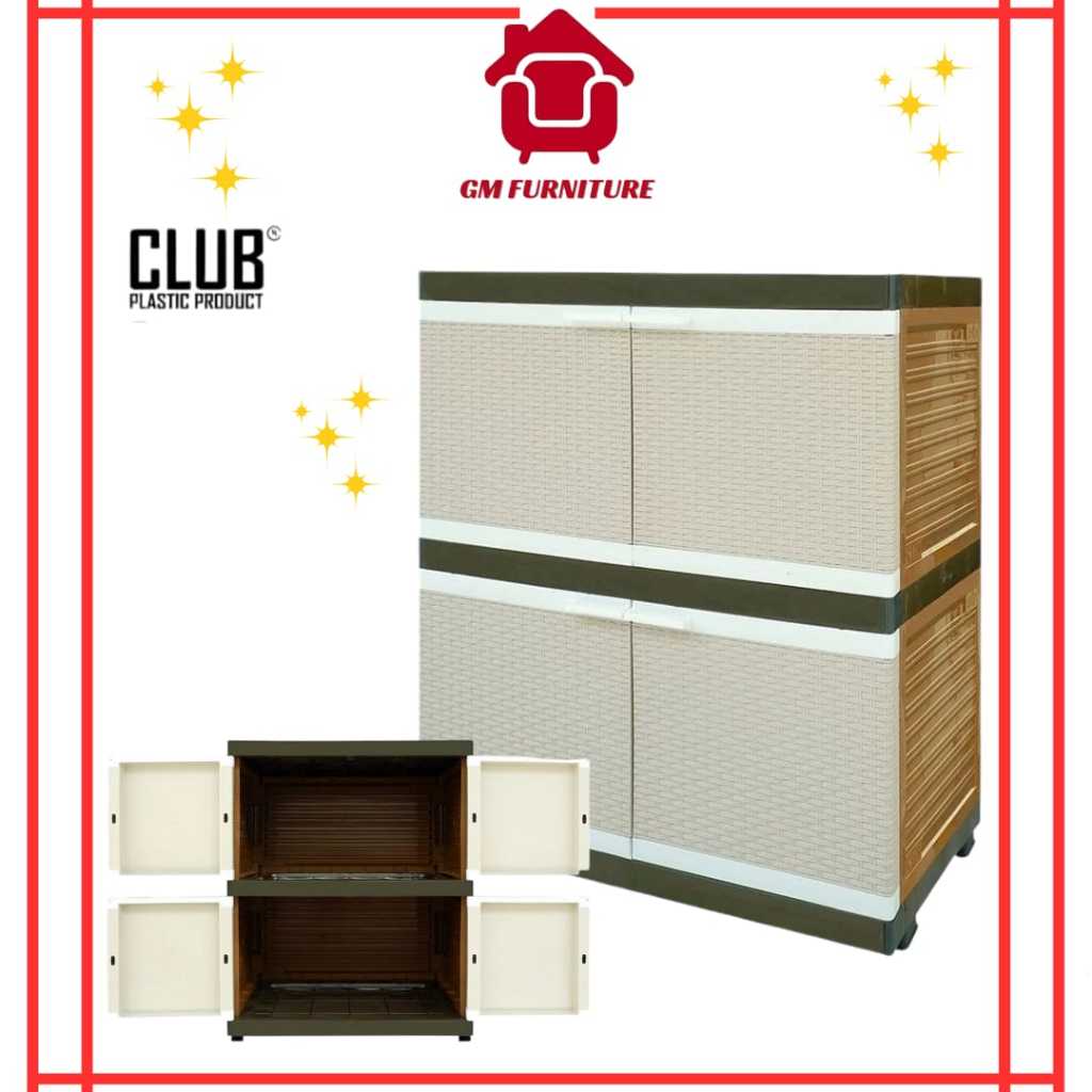 Club Lemari Pakaian Plastik 2 Susun Murah - Club Besar 2 Susun