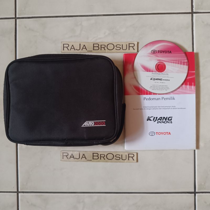 Buku Pedoman Pemilik + CD VCD/Manual book Toyota Kijang Innova Reborn 2015-2021 Free tas Original OR