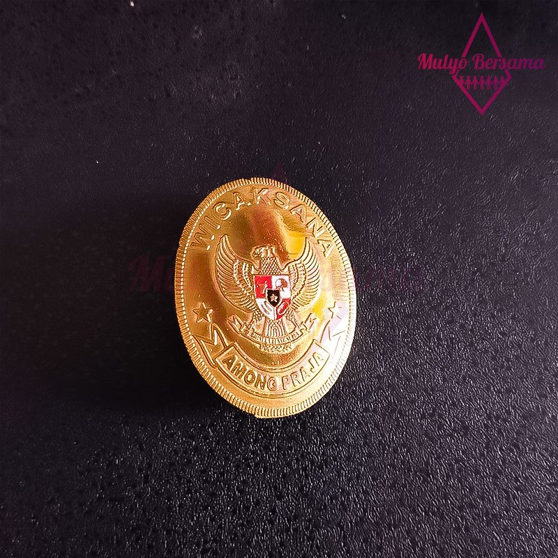 Pin Garuda Wicaksana PP Model Oval Pin Bros Oval Garuda Wicakana - Mulyo Bersama
