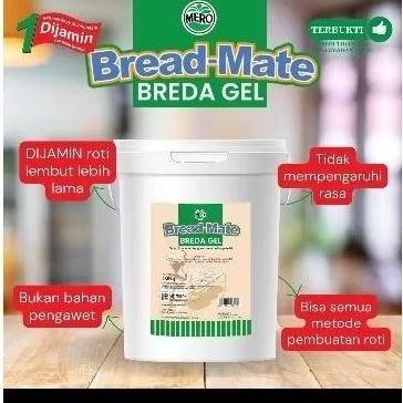 

BREDAMATE BREDA GEL PELEMBUT ROTI REPACK 1 KG