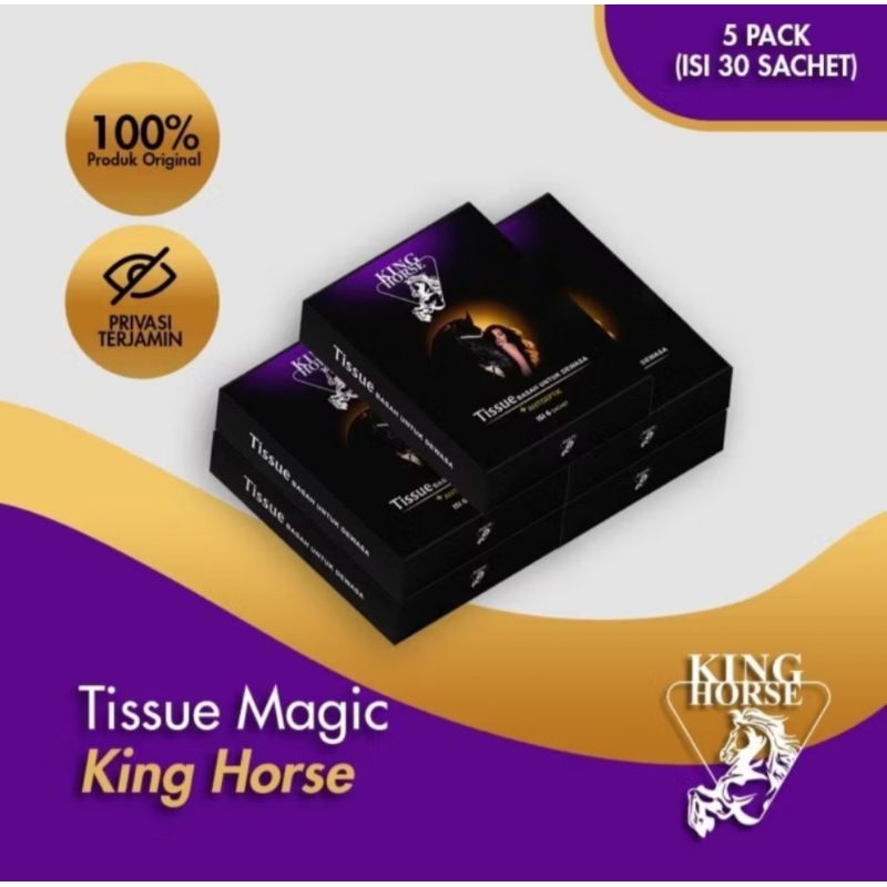 Tisu Magic King Horse 100% Original 5Pack