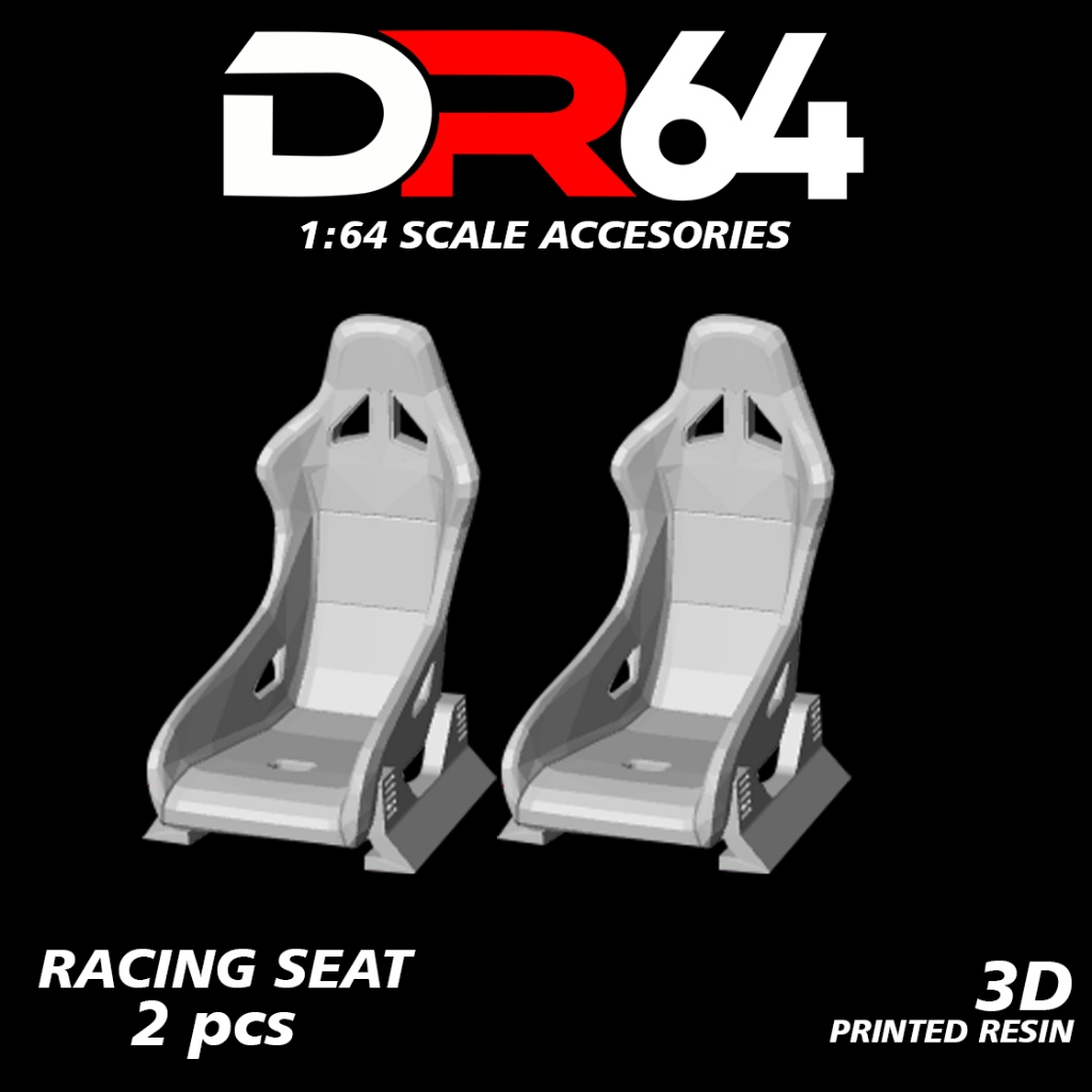 Jok Racing 1/64 scale / Racing Seat Hotwheels / Jok sparco recaro Resin 2 pcs