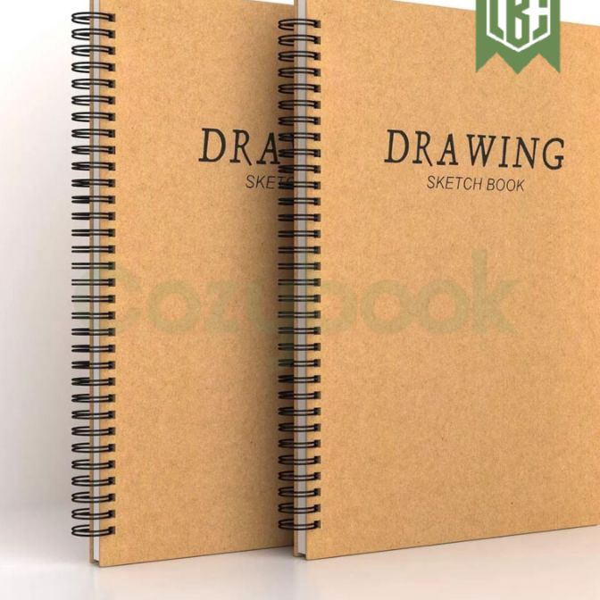 KI3 Buku Gambar Buku Sketsa Sketchbook Wired a4 Craft Cover Jilid Spiral Buku Sketsa Buku Gambar