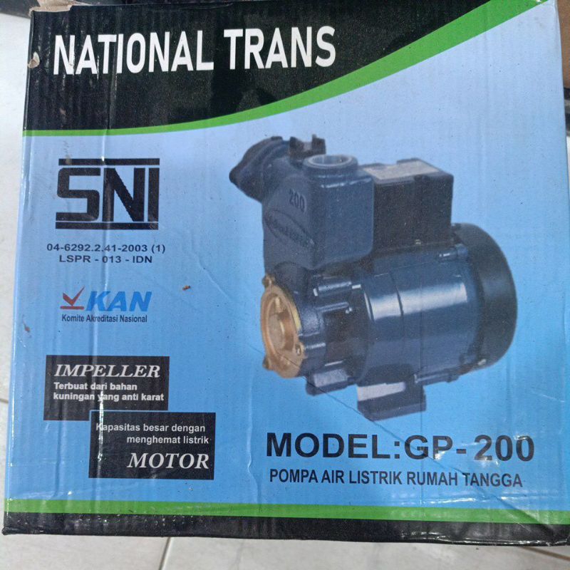 pompa air national tras GP 200 /200wat