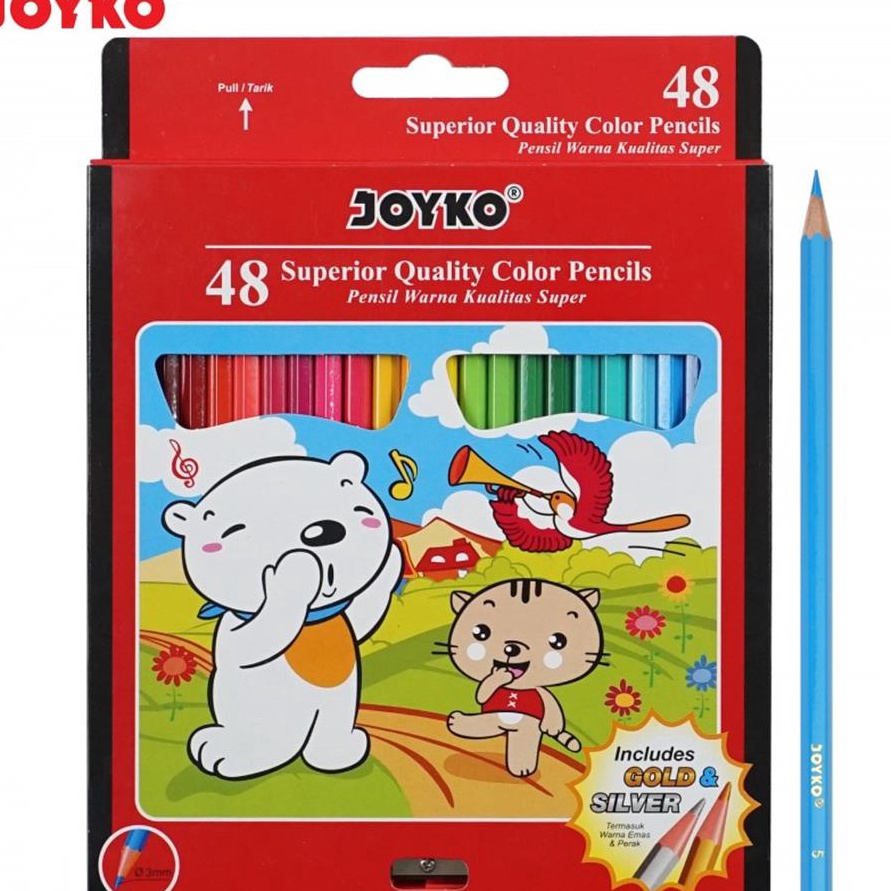 

Diskon Pensil Warna Joyko CP48PB Warna Panjang