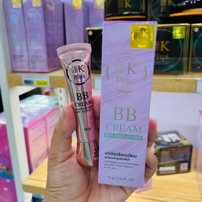 4K PLUS BB CREAM SUN PROTECTION SPF50 15g - SUNSCREEN SUN BLOCK WAJAH ORIGINAL THAILAND