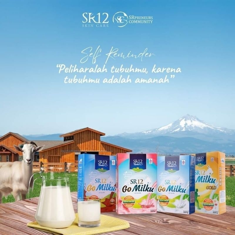 

SR12 GO MILKU 600gr Susu Kambing Etawa Asli Original