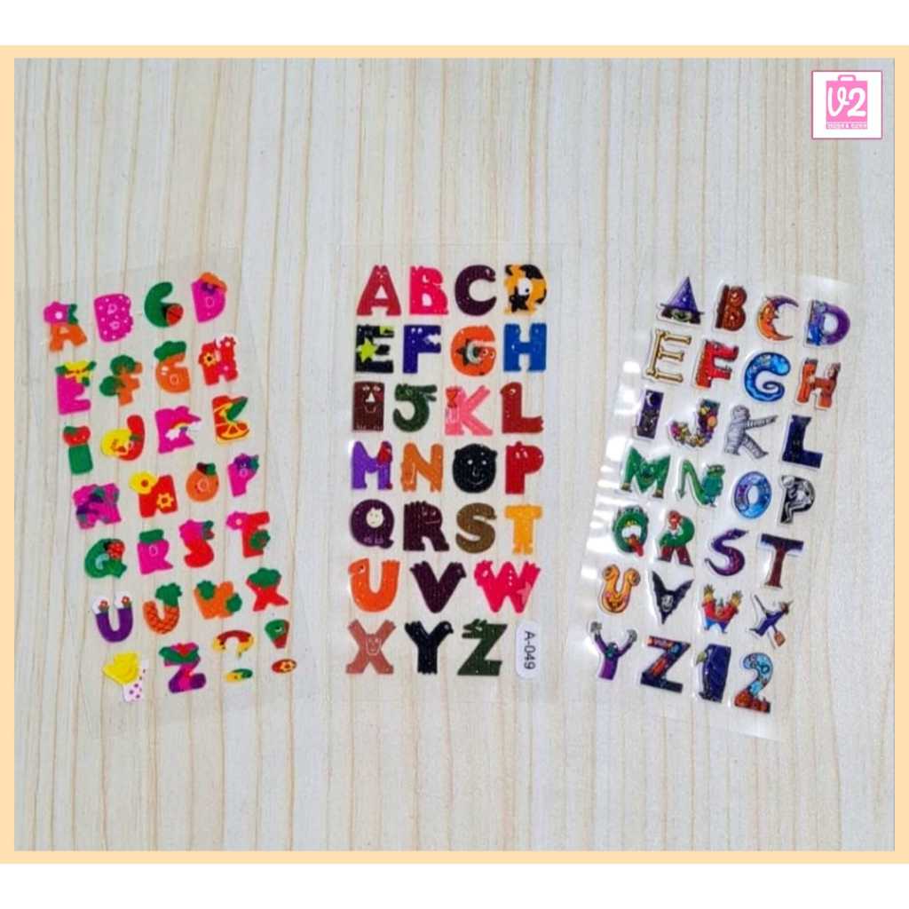 

Veiso_Sticker Alfabet/Sticker Alfabet Fancy/Sticker Alfabet Lucu/sticker Alfabet Murah