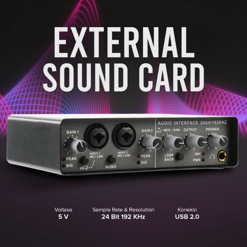 Soundcard Q24 profesional preamp