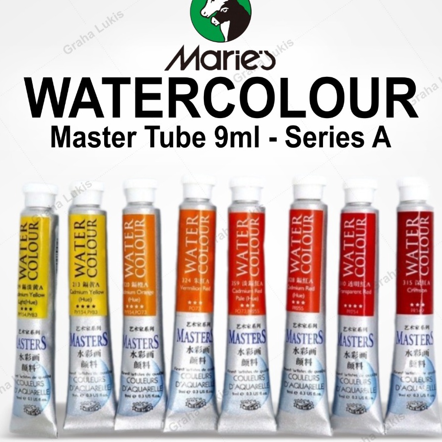 

murah Cat Air Maries Artist Watercolour tube 9ml Serie A