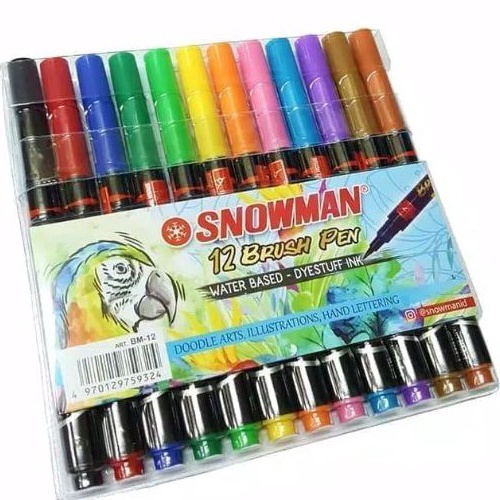 

Limit SNOWMAN BRUSH PEN 12 WARNA SET
