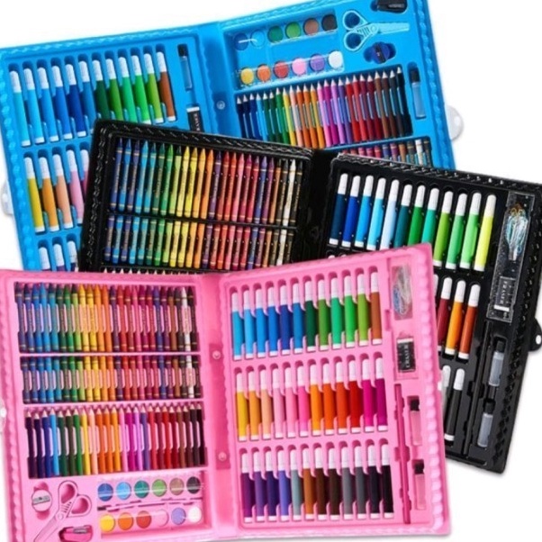 

KI3 crayon set 15pcs anak cat air mewarnai anak set gambar anak mengganbar anak pensil warna set