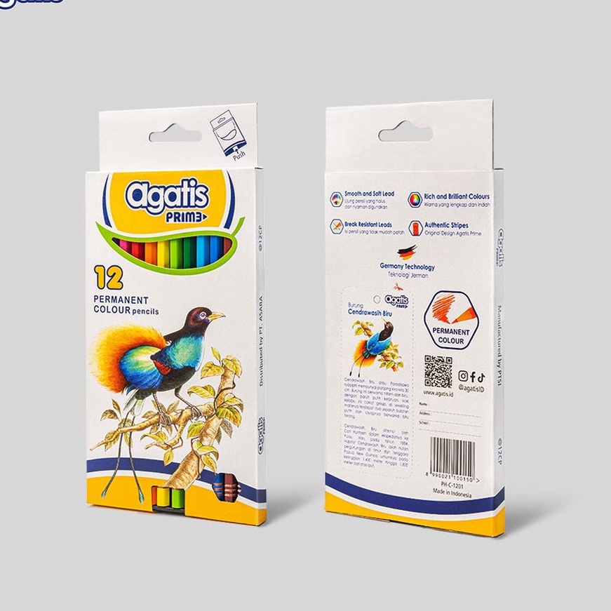 

KI3 Pensil Warna AGATIS Prime 12 Warna Panjang