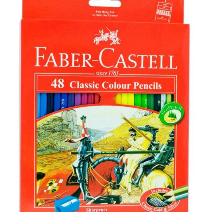 

HJ6 Pensil warna 48 Classic Colour Pencils 48 Faber Castell